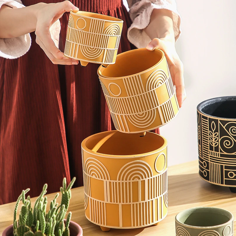 Pot de fleur cylindrique en cé - Aloe Vera Pot avis et prix